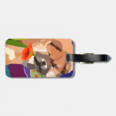 ZEIT FÜR FRÜHLING Chow-Chow Gepäckanhänger (Rückseite horizontal)