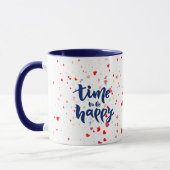 Zeit für glückliche Typografie Tasse (Links)