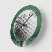 Zeit für Golf Runde Wanduhr (Winkel)