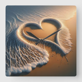 "Zeit für Grace" Wall Clock 2 Quadratische Wanduhr