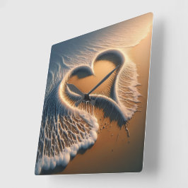 "Zeit für Grace" Wall Clock 2 Quadratische Wanduhr