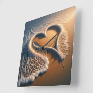 "Zeit für Grace" Wall Clock 2 Quadratische Wanduhr