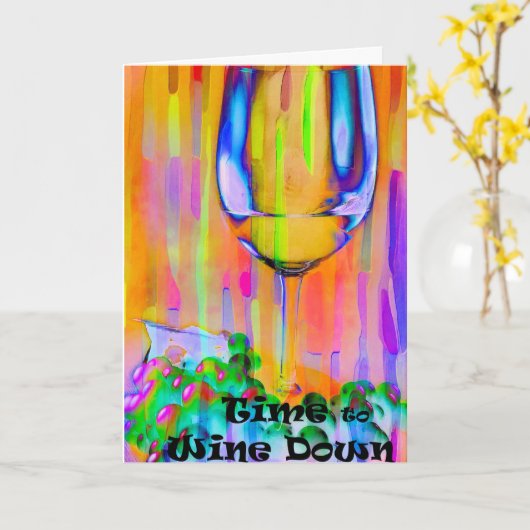 Zeit für Gruß Karte (Gelbe Blume)