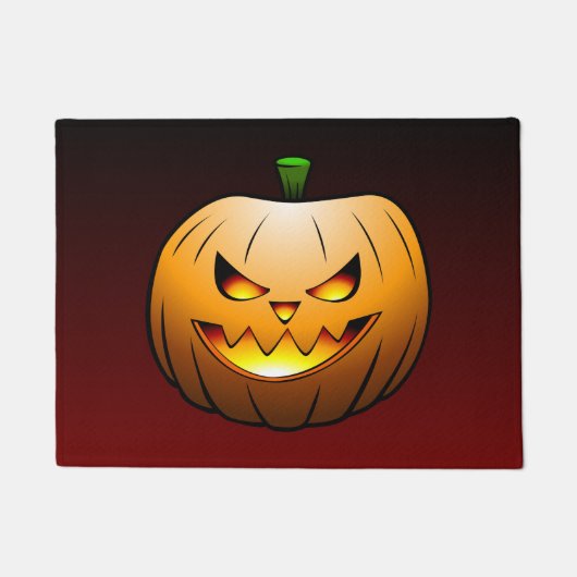 Zeit für Halloween mit Jack O'lantern Fußmatte (Vorderseite)