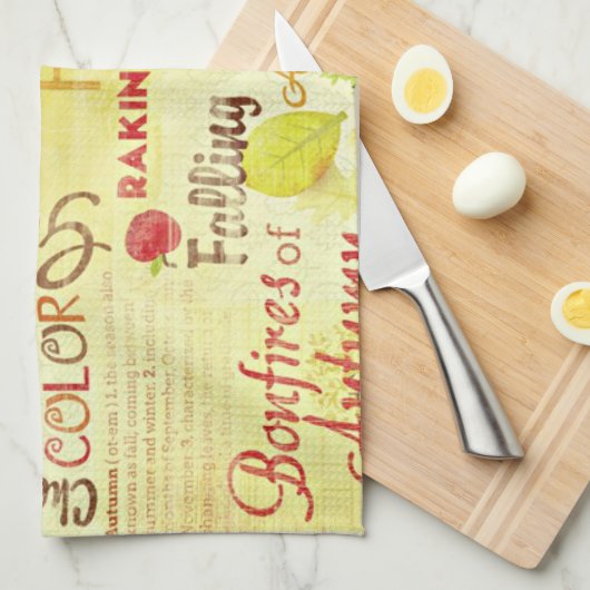 Zeit für Herbst Küchen Handtücher (Viertel Falte)