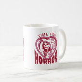 Zeit für Horror Filmfans oder Buchliebhaber Kaffeetasse (VorderseiteRechts)