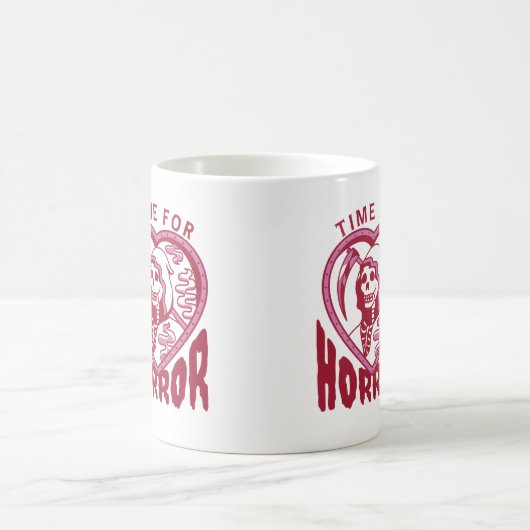 Zeit für Horror Filmfans oder Buchliebhaber Kaffeetasse (Mittel)