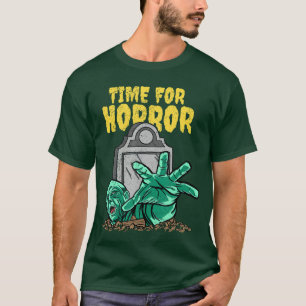 Zeit für Horror Halloween Zombie Mädchen T-Shirt