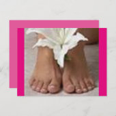 Zeit für Ihre Pediküre Postkarte (Vorne/Hinten)