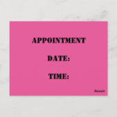 Zeit für Ihre Pediküre Postkarte (Rückseite)