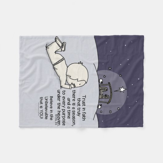 Zeit für jeden Zweck Fleecedecke (Vorderseite (Horizontal))