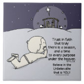 Zeit für jeden Zweck Fliese (Vorderseite)