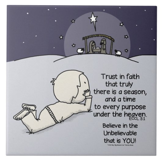 Zeit für jeden Zweck Fliese (Vorderseite)