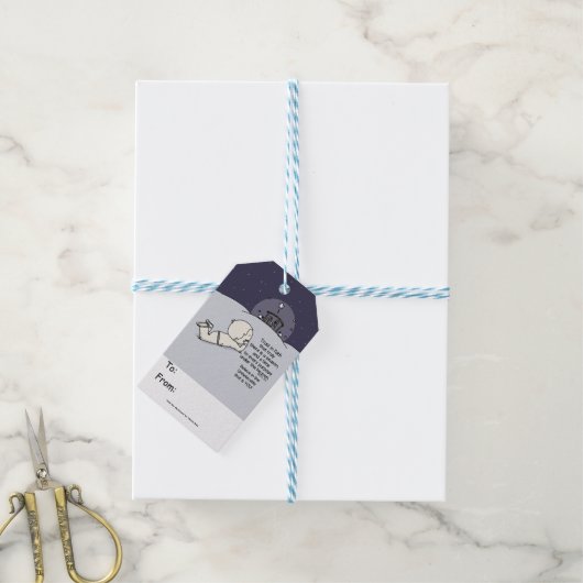Zeit für jeden Zweck Geschenkanhänger (Mit Garn)