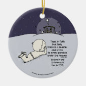 Zeit für jeden Zweck Keramik Ornament (Vorne)