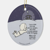 Zeit für jeden Zweck Keramik Ornament (Links)