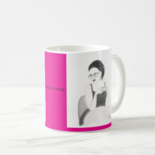 Zeit für Kaffee Kaffeetasse (VorderseiteRechts)