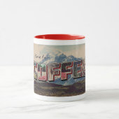 "Zeit für Kaffee" Retro-Tasse Tasse (Zentrum)