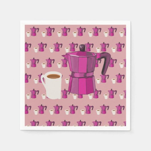 Zeit für Kaffee Serviette (Vorderseite)