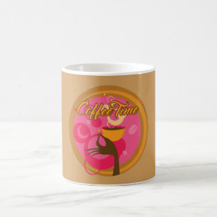 Zeit für Kaffeeliebhaber Kaffeetasse