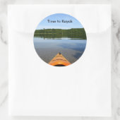 Zeit für Kajaksticker Runder Aufkleber (Tasche)