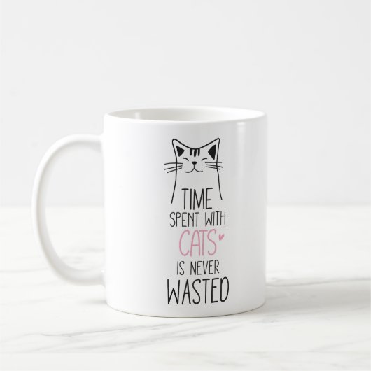 Zeit für Katzen Kaffeetasse (Links)