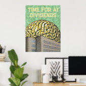 Zeit für KI-Dividenden Poster (Heimbüro)