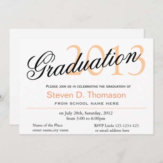 Zeit für klassische, stilvolle Ankündigung von Abs (Vorne/Hinten)