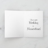 Zeit für Kuchen?/ Kätzchen Geburtstagskarte Karte (Innenseite)