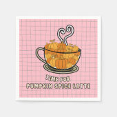 Zeit für Kürbisgewürze LatFall Abendessen Serviette (Vorderseite)