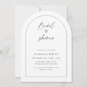 Zeit für Liebe Modernes Brautparty Arch Foto Einladung (Rückseite)