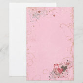 Zeit für Liebe Weibliche Stationäre Briefpapier (Vorne/Hinten)