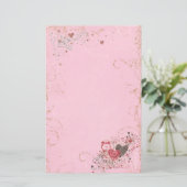 Zeit für Liebe Weibliche Stationäre Briefpapier (Stehend Vorderseite)