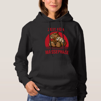 Zeit Für Massephase Rückendruck Bodybuilding Hoodie