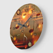 Zeit für Musik Große Wanduhr (Winkel)