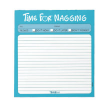 "Zeit für Naging"-Notepad