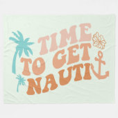 Zeit für Nauti Fleecedecke (Vorderseite (Horizontal))