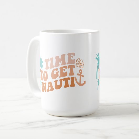 Zeit für Nauti Kaffeetasse (Vorderseite Links)