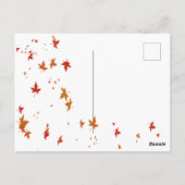 Zeit für Nickerchen Fox Postkarte (Rückseite)