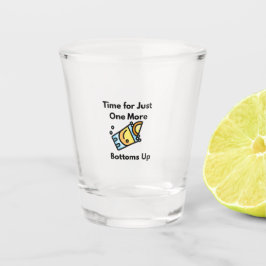 Zeit für nur noch ein Mal. Schnapsglas