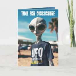 Zeit für Offenlegung Feiertagskarte