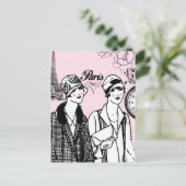 Zeit für Paris Postkarte (Stehend Vorderseite)