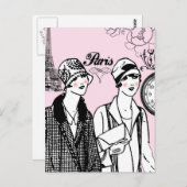 Zeit für Paris Postkarte (Vorne/Hinten)