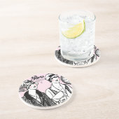 Zeit für Paris Sandstein Untersetzer (Seite)