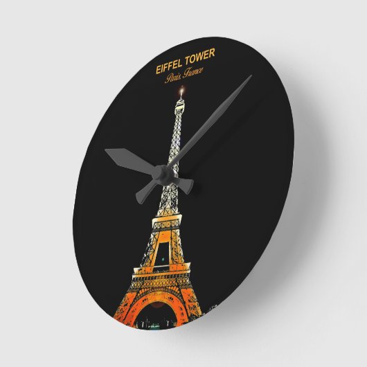 Zeit für Pariser Elegance, Eiffelturm Uhr (Winkel)