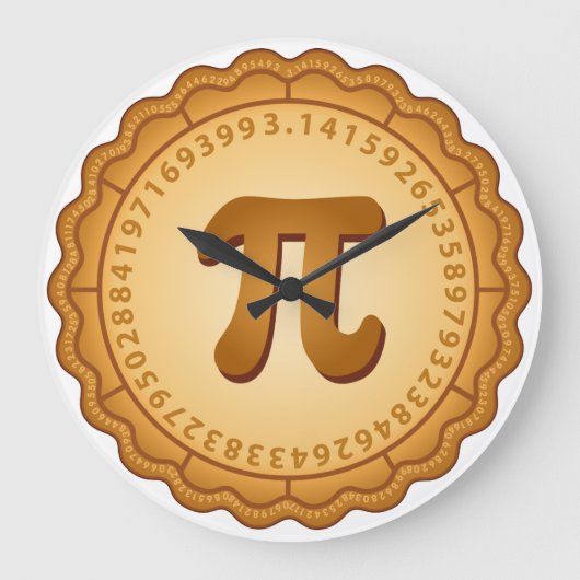 Zeit für PIE Große Wanduhr (Vorderseite)