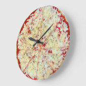Zeit für Pizza Große Wanduhr (Winkel)