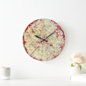 Zeit für Pizza Große Wanduhr (Zuhause)