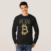 Zeit für Plan B Bitcoin Blockchain Cryptocurre T-Shirt (Vorne ganz)