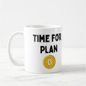 Zeit für Plan B Bitcoin Kaffeetasse (Links)